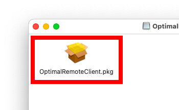 説明図：OptimalRemoteClient.pkgの位置